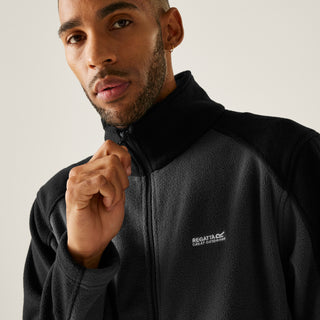Men's Hedman II Heavyweight Full Zip Fleece | Iron/Black