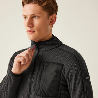 Men's Kitom Full Zip Fleece Black Marl