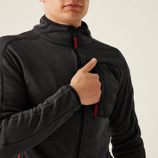 Men's Kitom Full Zip Fleece Black Marl