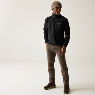 Men's Frankie Half Zip Fleece | Black