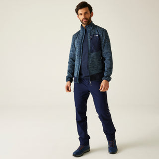 Men's Baslinn Full Zip Fleece | Moonlight Denim Marl Navy