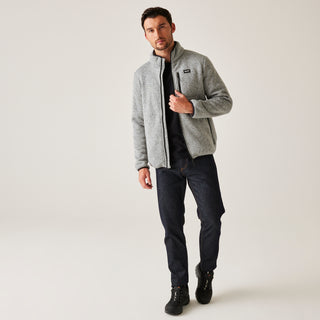 Men's Barlee Full Zip Fleece | Silver Grey