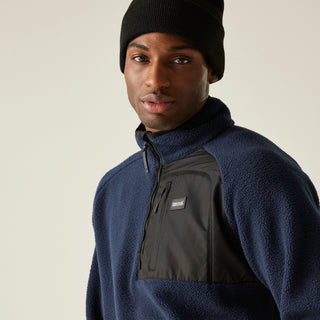 Men's Frankie Borg Half Zip Fleece | Navy