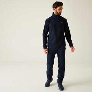 Men's Thompson Marl Half Zip Fleece | Navy