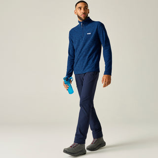 Thompson Marl Half Zip Fleece | Olympian Blue