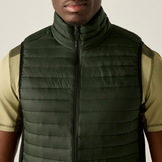 Andreson Hybrid Gilet | Dark Khaki Black