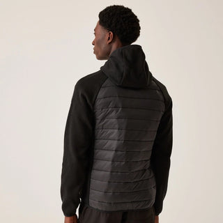 Men's Newhill Hybrid Jacket Black Red Ochre