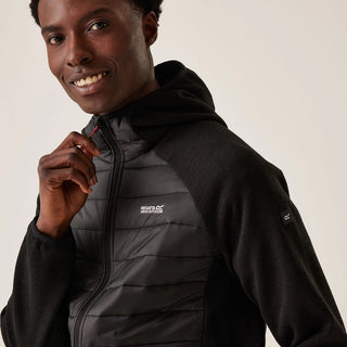 Men's Newhill Hybrid Jacket Black Red Ochre