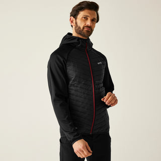 Men's Andreson Hybrid Jacket | Black Dark Maroon
