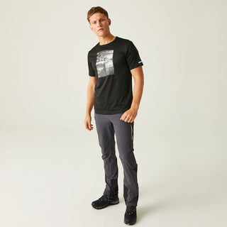 Men's Fingal VIII Graphic Print T-Shirt Black