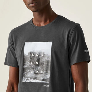 Men's Breezed IV Graphic Print T-Shirt  Ash