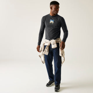 Men's Maylow Long Sleeved T-Shirt | Black