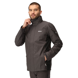 Men's Matt Waterproof Jacket Ash Black