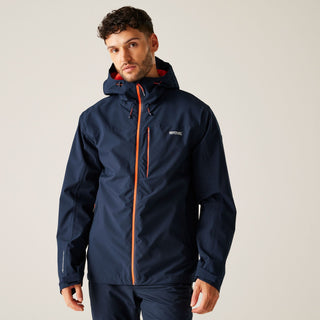 Men's Birchdale II Waterproof Jacket | Navy Tangerine Tango