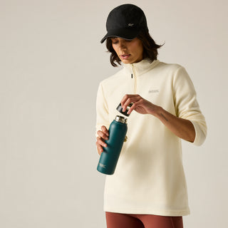 Women's Sweethart Lightweight Half-Zip Fleece | Polar Bear Parchment