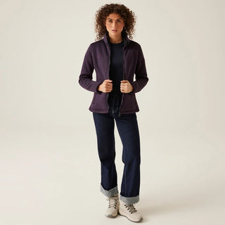 Women's Razia II Full Zip Bonded Fleece Deep Plum Black