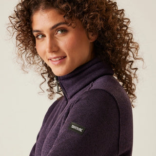 Women's Razia II Full Zip Bonded Fleece Deep Plum Black