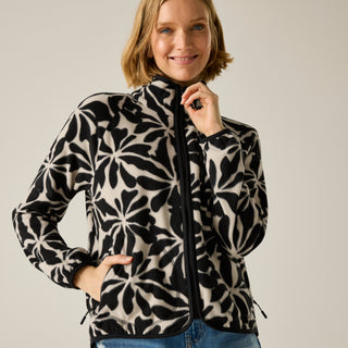 Women's Frankie Full Zip Fleece | Abstract Floral
