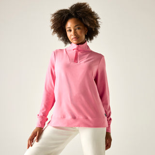 Women's Demmi Half Zip Fleece | Pink Lemonade