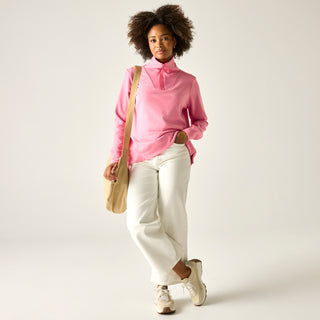 Women's Demmi Half Zip Fleece | Pink Lemonade