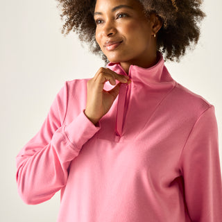 Women's Demmi Half Zip Fleece | Pink Lemonade
