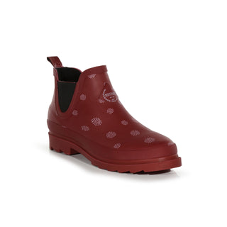 Women's Harper Cosy Ankle Wellies Cabernet Dot