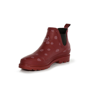 Women's Harper Cosy Ankle Wellies Cabernet Dot