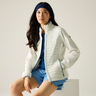 Women's Clumber Hybrid Jacket | Barely White Washed Denim