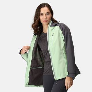 Women's Birchdale Waterproof Jacket Quiet Green Seal Grey