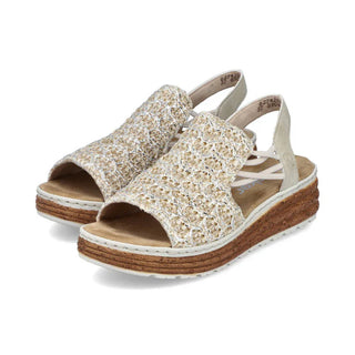 Emma Sandal | Beige Gold