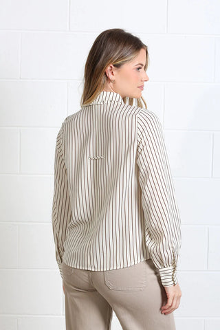 Stella Shirt | Brown White