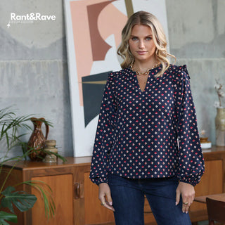 Taya Top | Navy