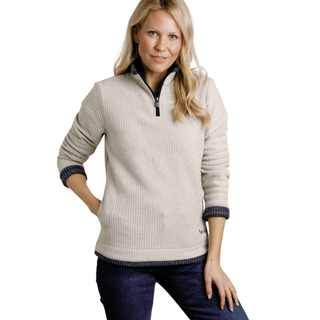 Beyonce Eco 1/4 Zip | Ecru