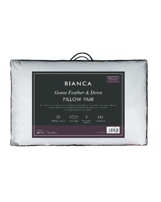 Goose Feather & Down Walled Pillow Pair