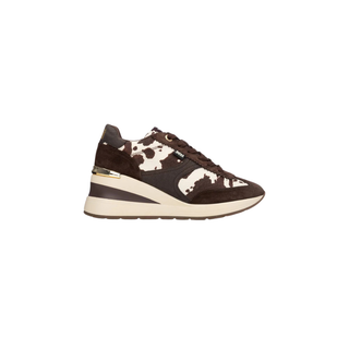 Bella Trainer | Cow Print Brown