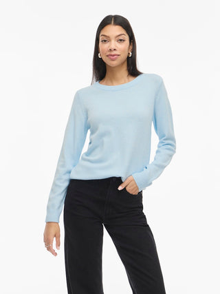 Viril Round Neck Long Sleeve Top | Nantucket Breeze
