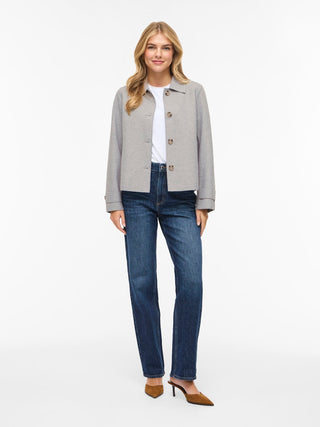 Juice Long Sleeve Jacket | Light Grey Melange