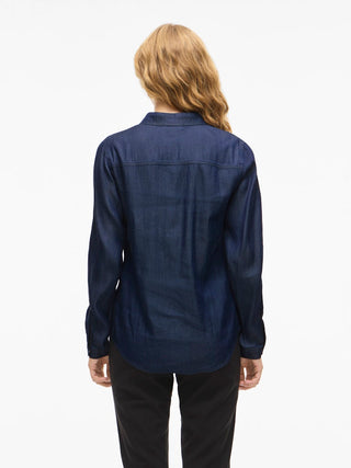 Bista Denim Shirt | Dark Blue Denim Rinse