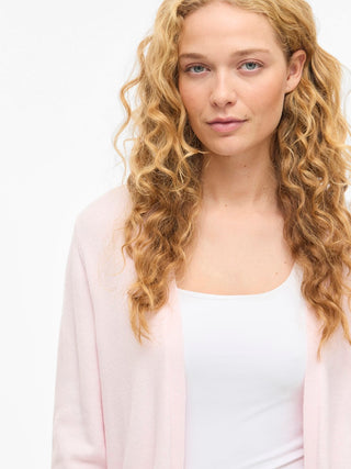 Viril Open Long Sleeve Knit Cardigan | Cherry Blossom