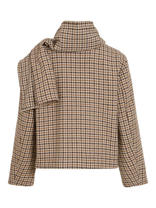 Solisa Scarf Jacket | Coffee Bean