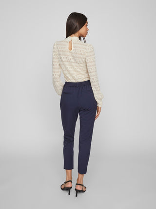 Varone High Waist Slim Pants  | Navy Blazer