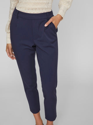 Varone High Waist Slim Pants  | Navy Blazer