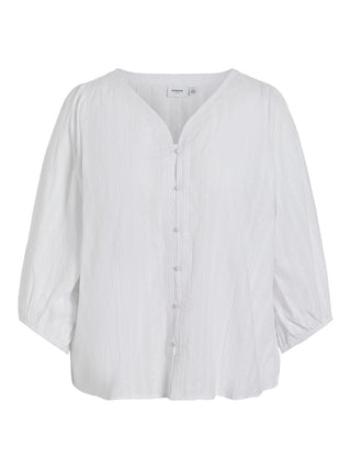 Vimillan V NECK 3/4 Shirt White