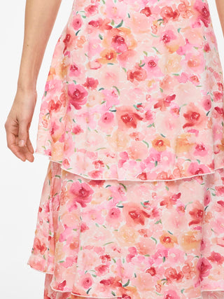 Astra High Waist Flounce Skirt  | Snow White