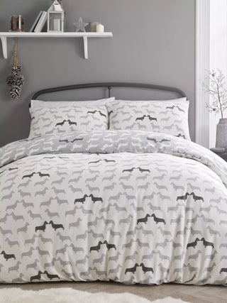 Dudley Love Duvet Cover Grey