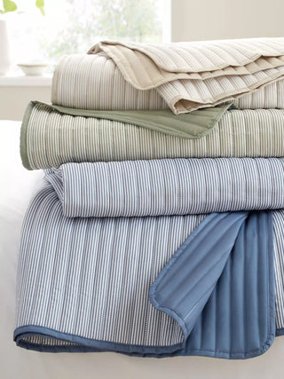 Stripe Bedspread | Blue