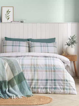 Cartmel Check Duvet Set | Green