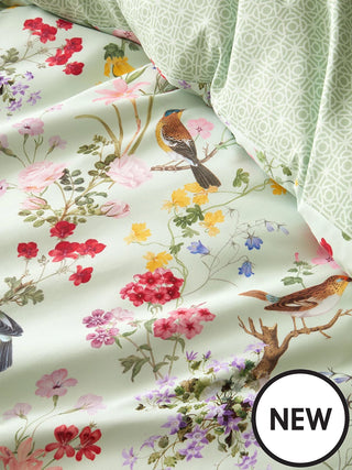 Birds In Bloom So Soft Duvet Cover Set | Green
