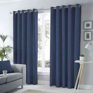 Sorbonne  Eyelet Curtains | Navy
