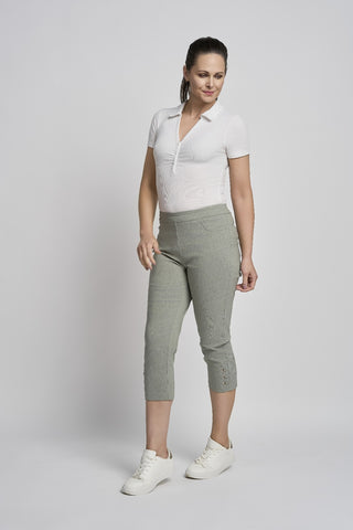 Orla Cropped Straight Trouser | Cactus